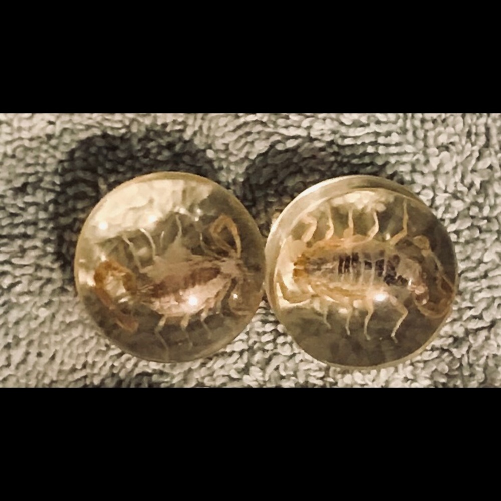 1” Inch Poly Flare Scorpion Gauge Plug Pair Ears